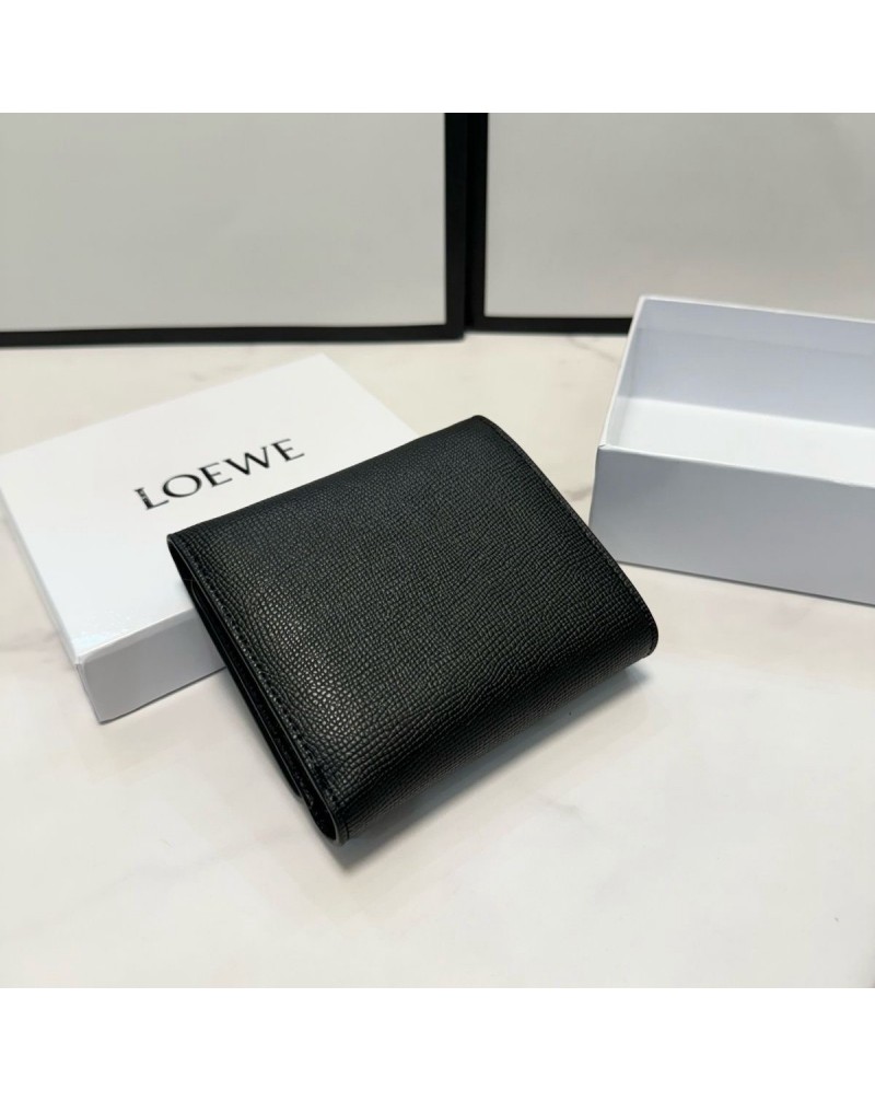 ロエベ 短財布お洒落シンプル三つ折り短財布小銭れやお札やカード収納財布