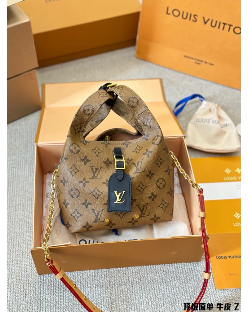 ヴィトンミニハンドバッグ可愛いモノグラムショルダーバッグ24SS新作高品質革製