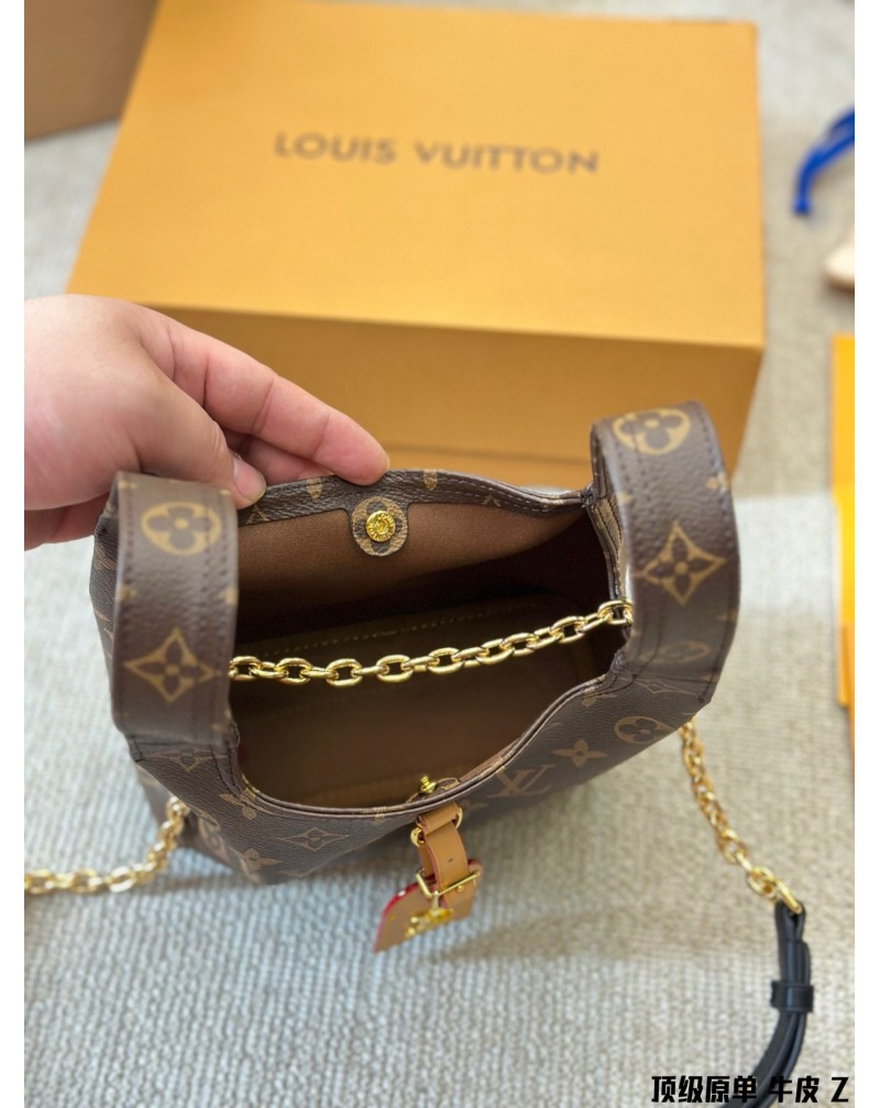 ヴィトンミニハンドバッグ可愛いモノグラムショルダーバッグ24SS新作高品質革製