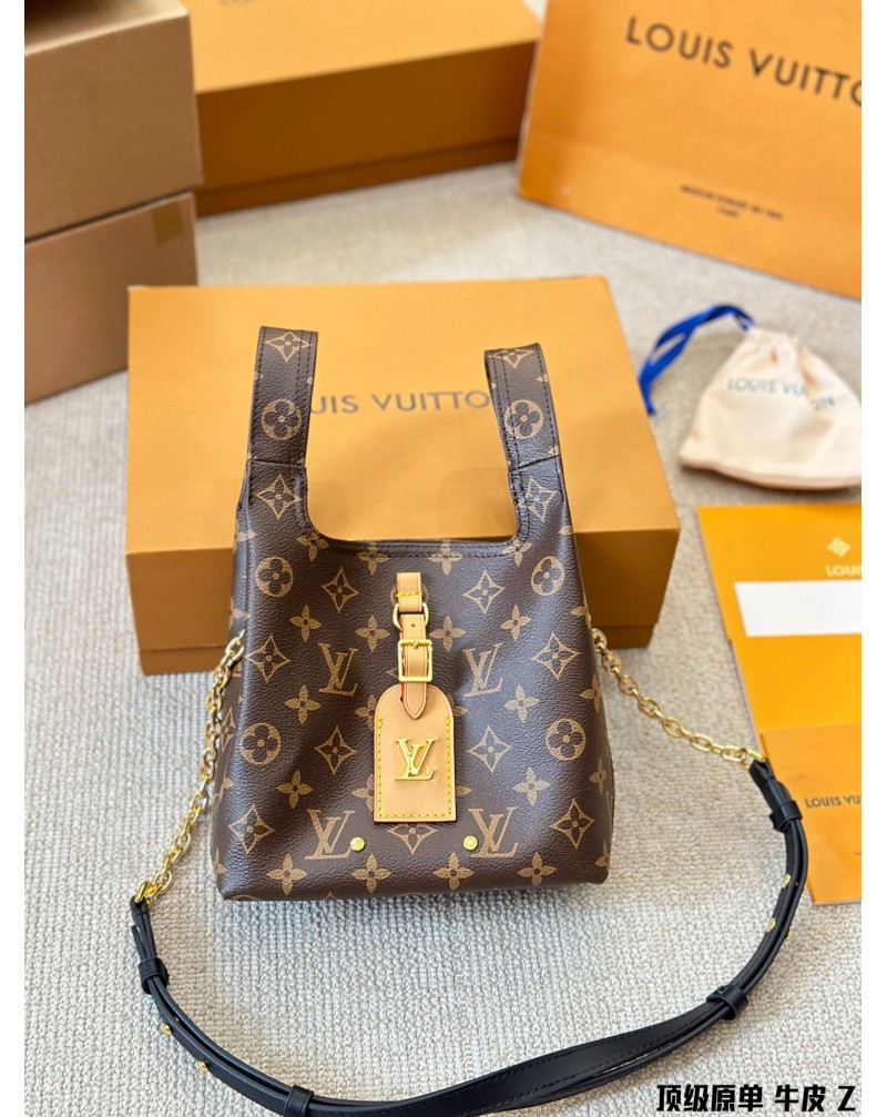 ヴィトンミニハンドバッグ可愛いモノグラムショルダーバッグ24SS新作高品質革製