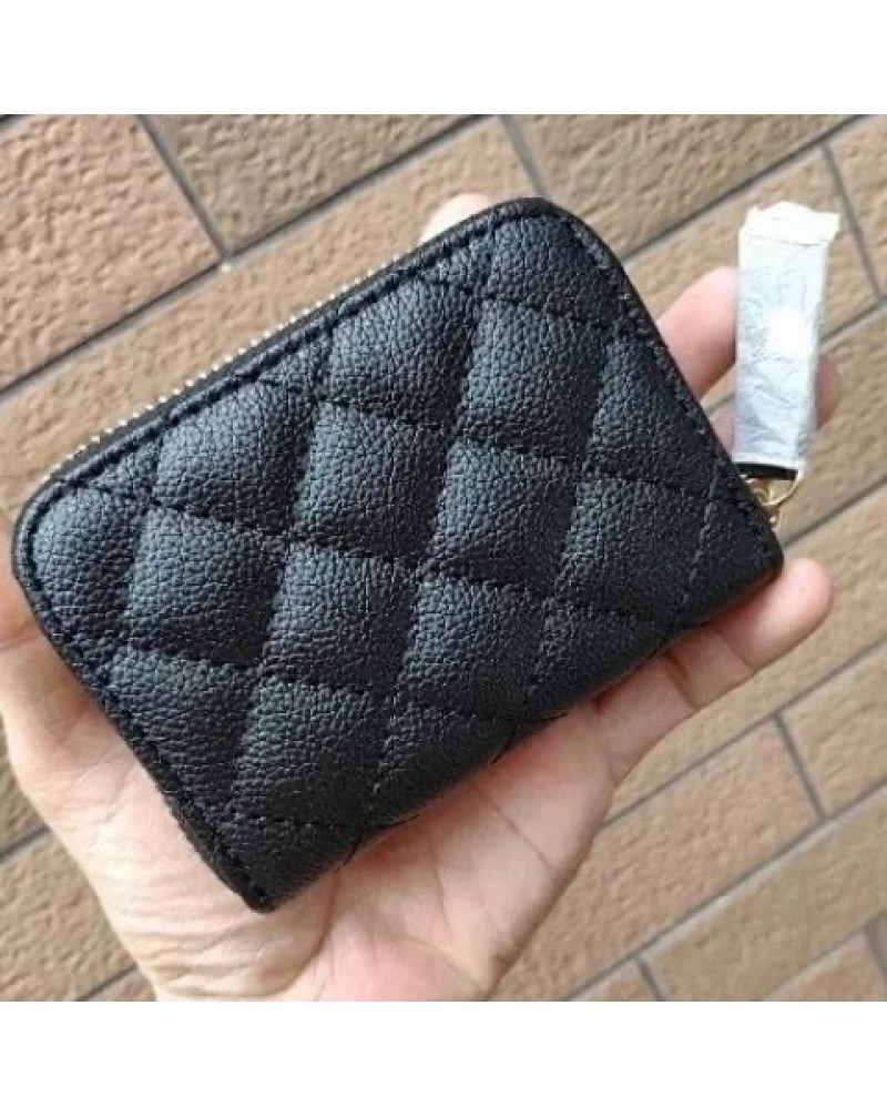 シャネル 小銭入れ可愛い小香風菱形小物カード収納ケース
