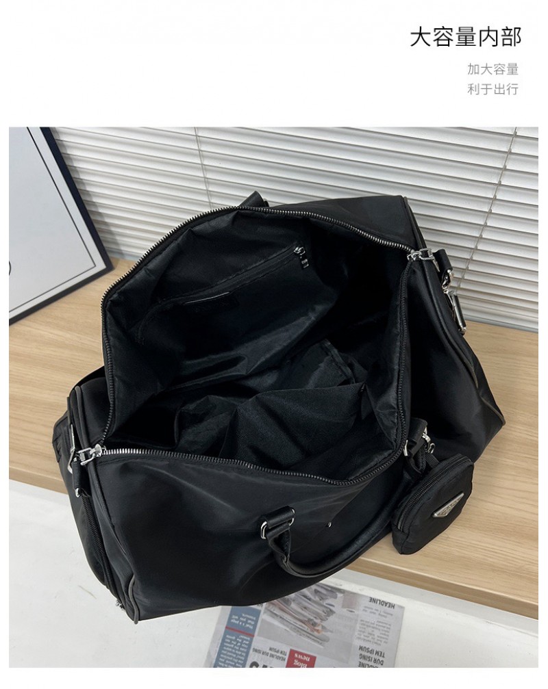 プラダ旅行バッグ大容量ショルダー手に提げる収納バッグ出張旅行適用ポケット付き プラダ旅行バッグ大容量ショルダー手に提げる収納バッグ出張旅行適用ポケット付き