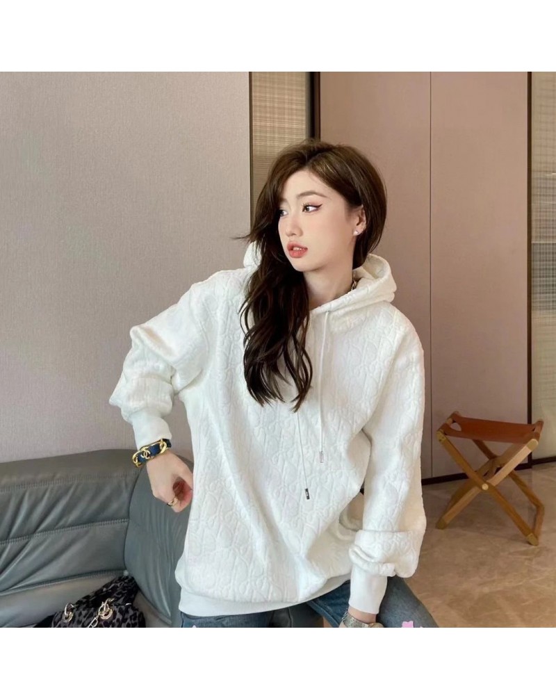 ディオール パーカー男女兼用オシャレプリントスウェット服フード付きカジュアルスタイリッシュ