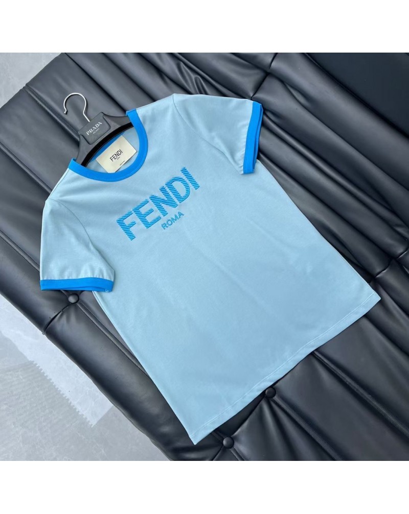 フェンデイ tシャツ半袖ファッションティシャツ短袖コットン
