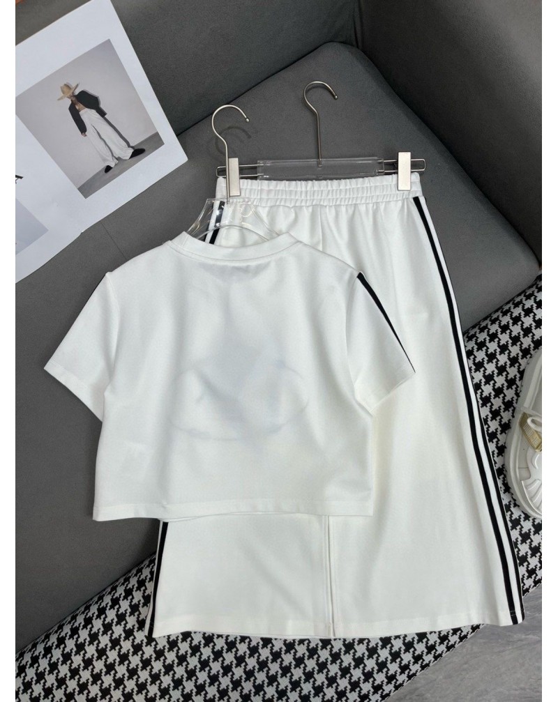 プラダ Tシャツロングスカート二点セットファッション超人気上下セット女性夏服