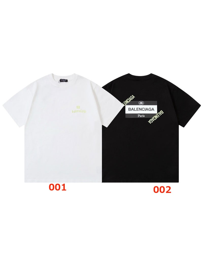 バレンシアガ Tシャツ半袖韓国風オシャレカジュアルティシャツ短袖男女向け