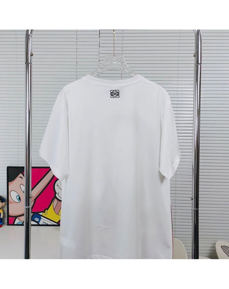 ロエベトトロコラボＴシャツ短袖個性刺繍トトロ付きティシャツトップスオーバーサイズ