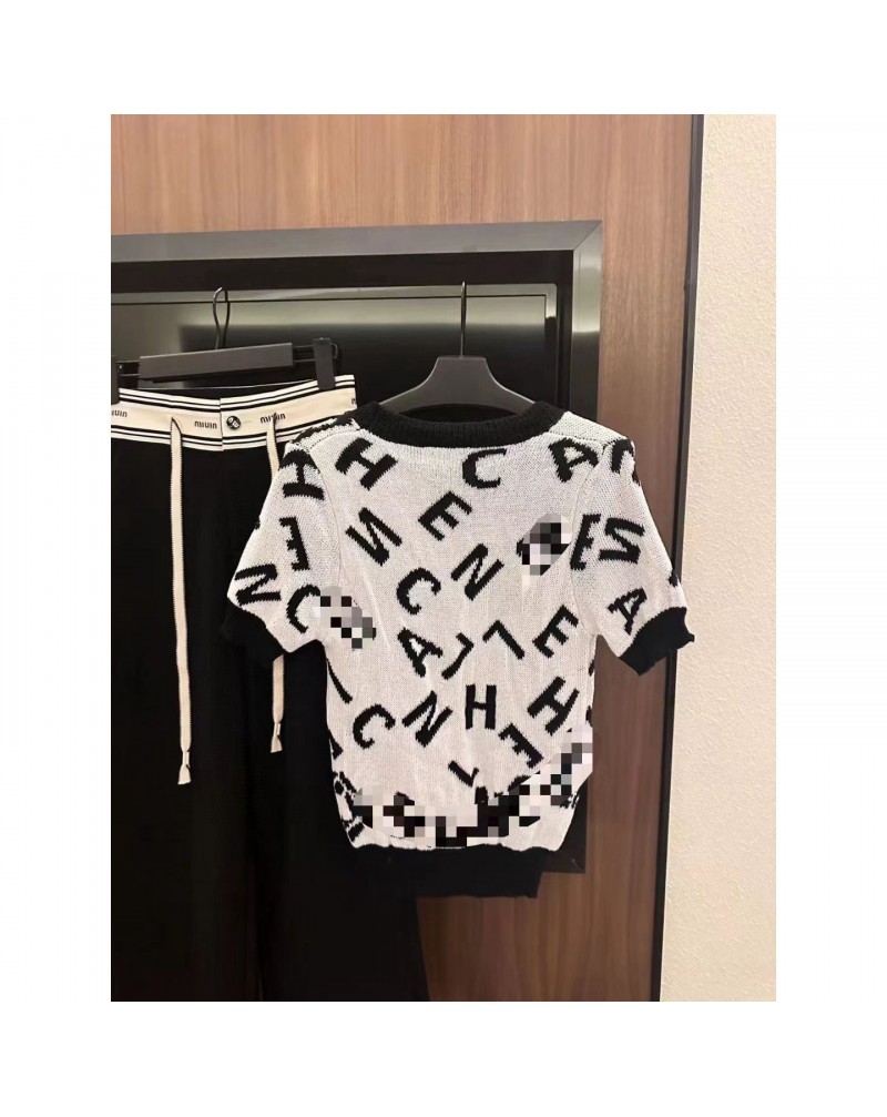 シャネル ニットtシャツオシャレ女性ファッションフリーサイズ