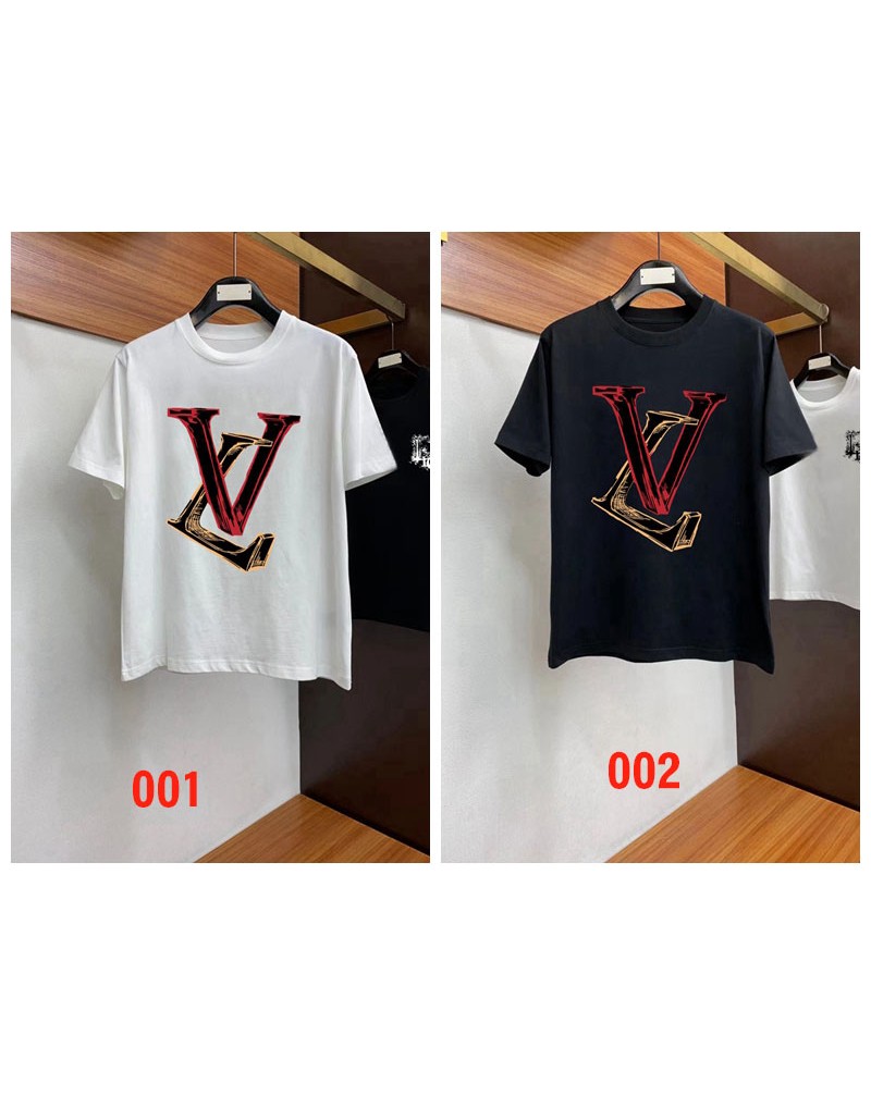 ルイヴィトン tシャツ短袖簡約コットンティシャツトップス