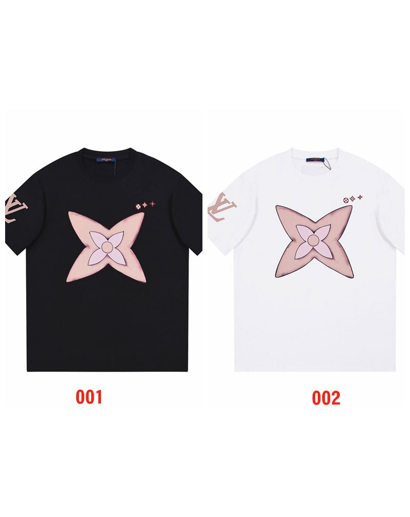 ルイヴィトン tシャツヴィトンオシャレモノグラムカジュアルティシャツコットントップスペアお揃い