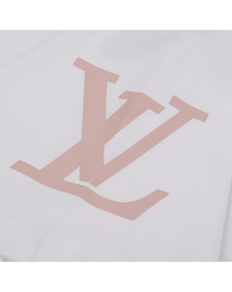 ルイヴィトン tシャツヴィトンオシャレモノグラムカジュアルティシャツコットントップスペアお揃い