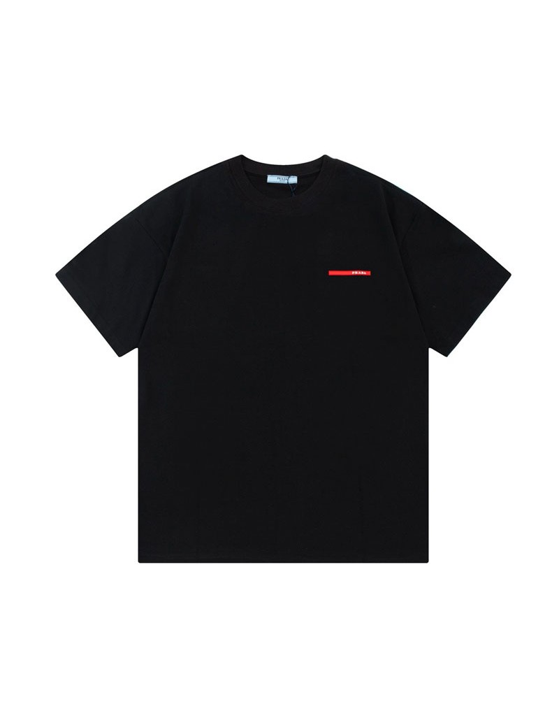 プラダ tシャツ短袖 簡約ペアお揃い人気ティシャツコットン