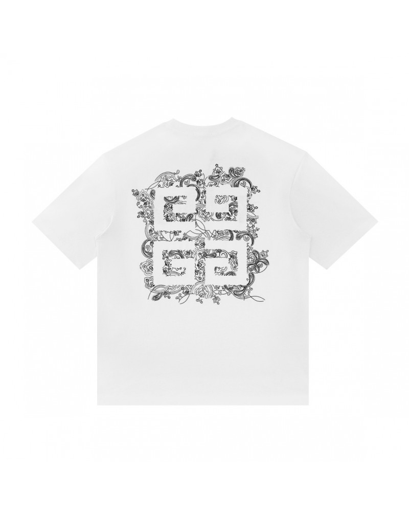 ジバンシー tシャツ 高級短袖コットントップるペアお揃い人気ティシャツ精緻刺繍