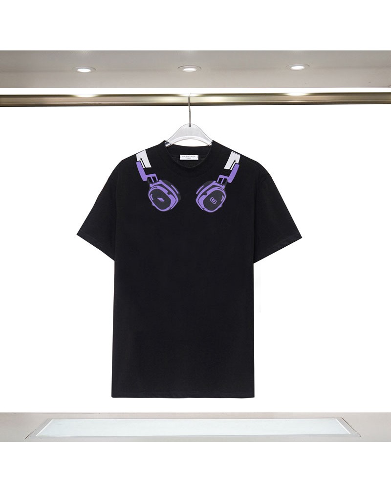 バレンシアガ tシャツ短袖 ペアお揃いカジュアル韓国風個性ティシャツ