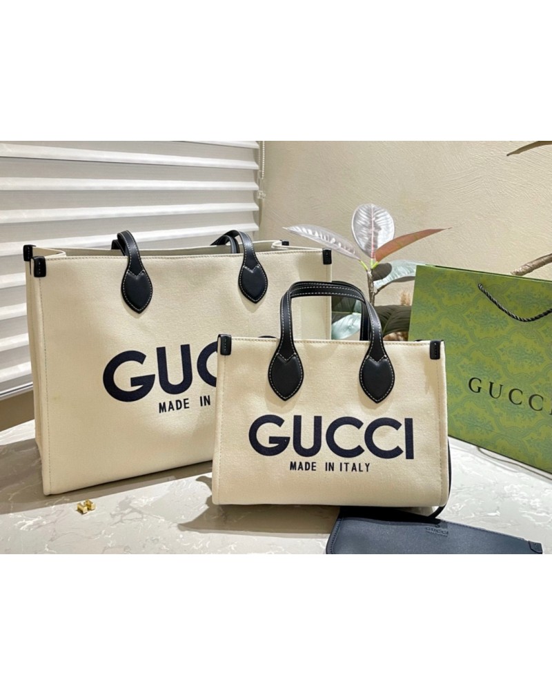 グッチ トートバッグ ポケット付きファッションシンプルショルダーバッグキャンバスバッグ