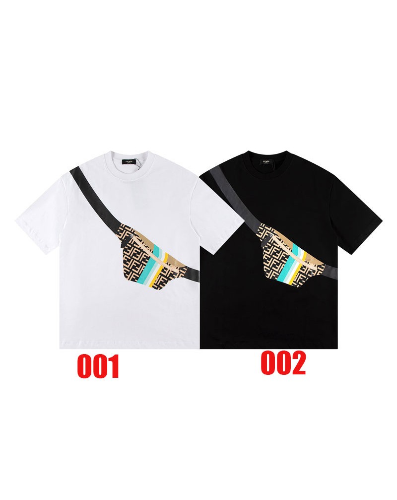 フェンデイ tシャツ ブランド短袖超人気個性プリントティシャツコットン