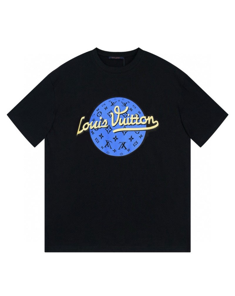 ルイヴィトン tシャツ短袖おしゃれプリントペアお揃いティシャツトップスコットンソフト