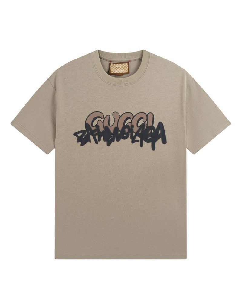 グッチ バレンシアガコラボtシャツ短袖潮流人気ティシャツ短袖