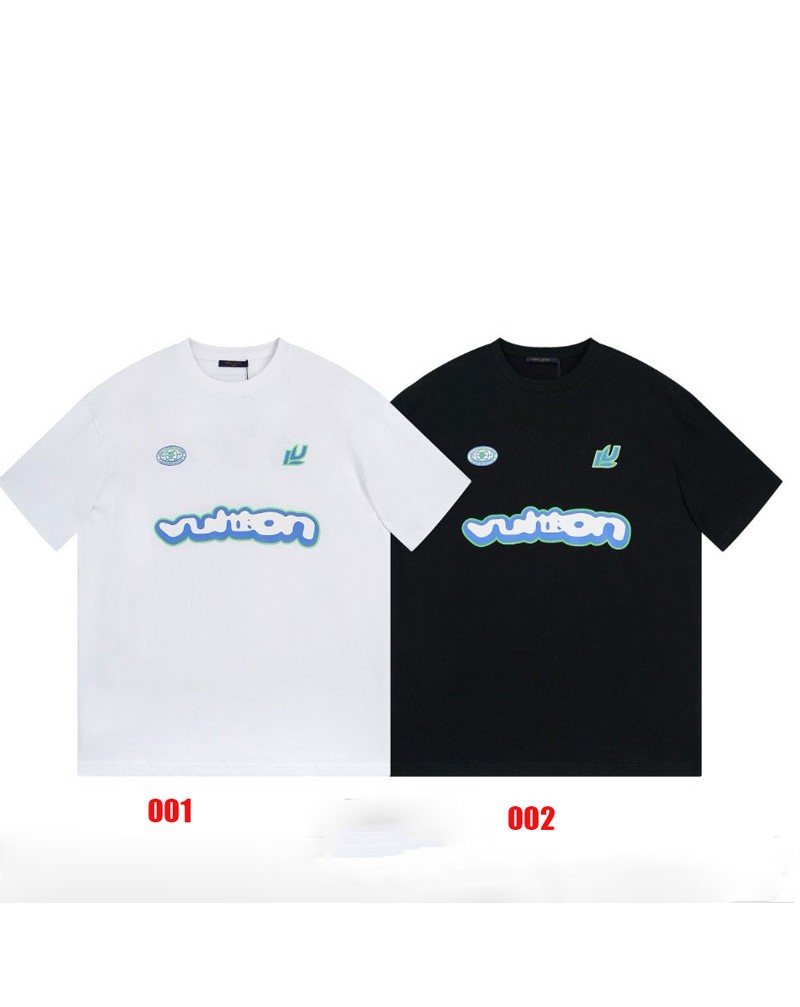 ルイヴィトン tシャツ短袖お洒落プリントコットントップス新作