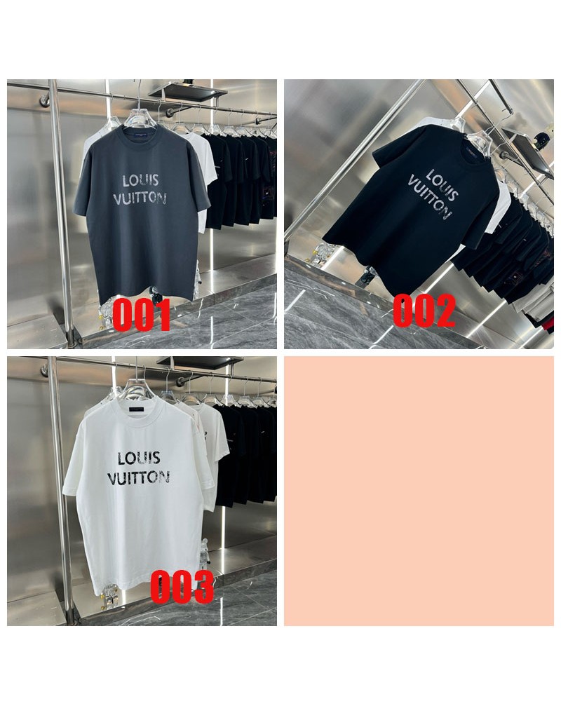 ルイヴィトン tシャツコットンティシャツトップスファッション人気