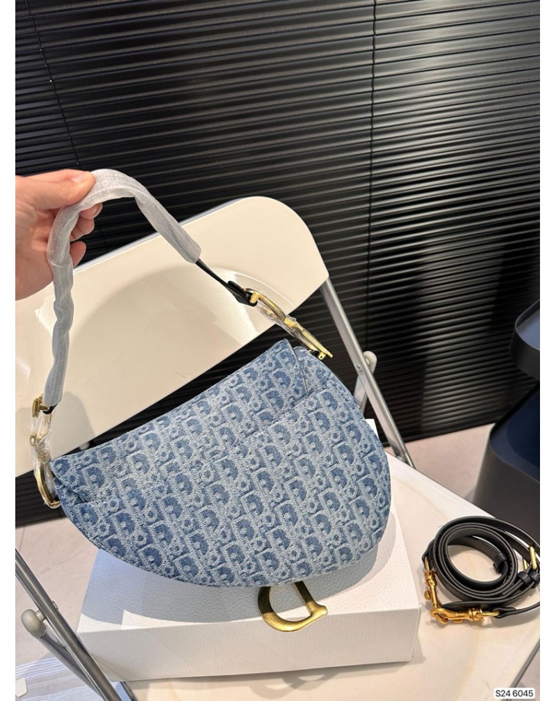 ディオール サドルバッグ 超人気新作クロスボディバッグデニム製高品質 刺繍top