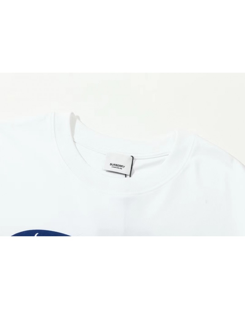 バーバリー tシャツ短袖 超人気イギリス風 カッコイイプリント付きティシャツトップス