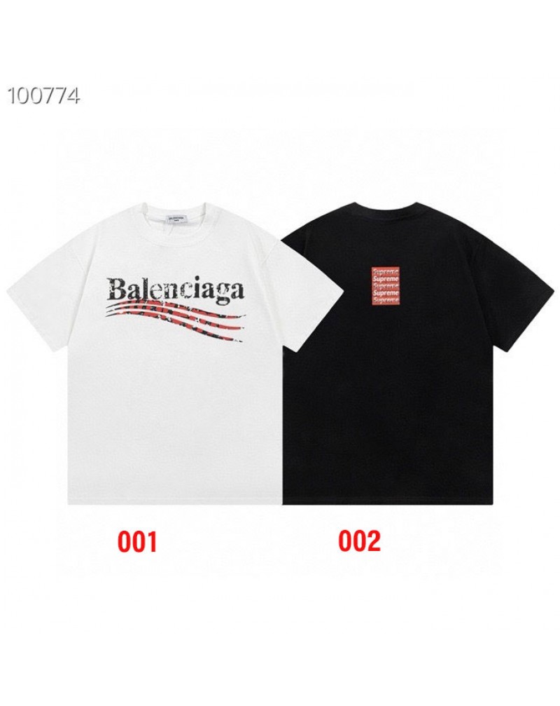 バレンシアガ tシャツ 潮流韓国風短袖超人気ティシャツ男女向け