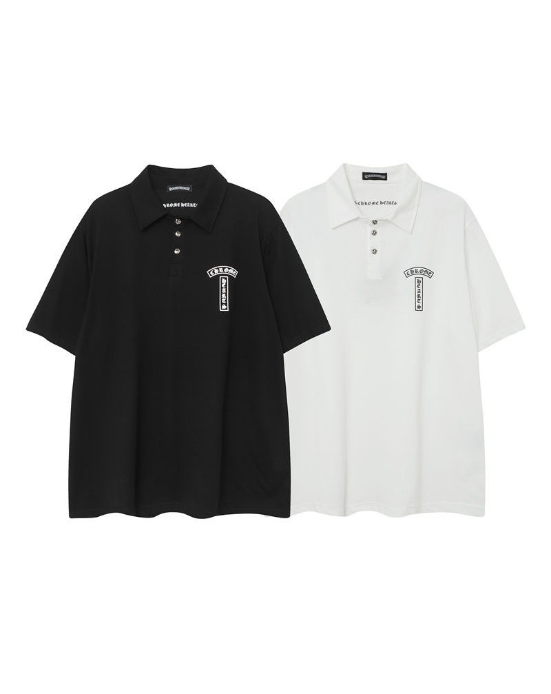 クロムハーツ ポロtシャツ個性tシャツ短袖