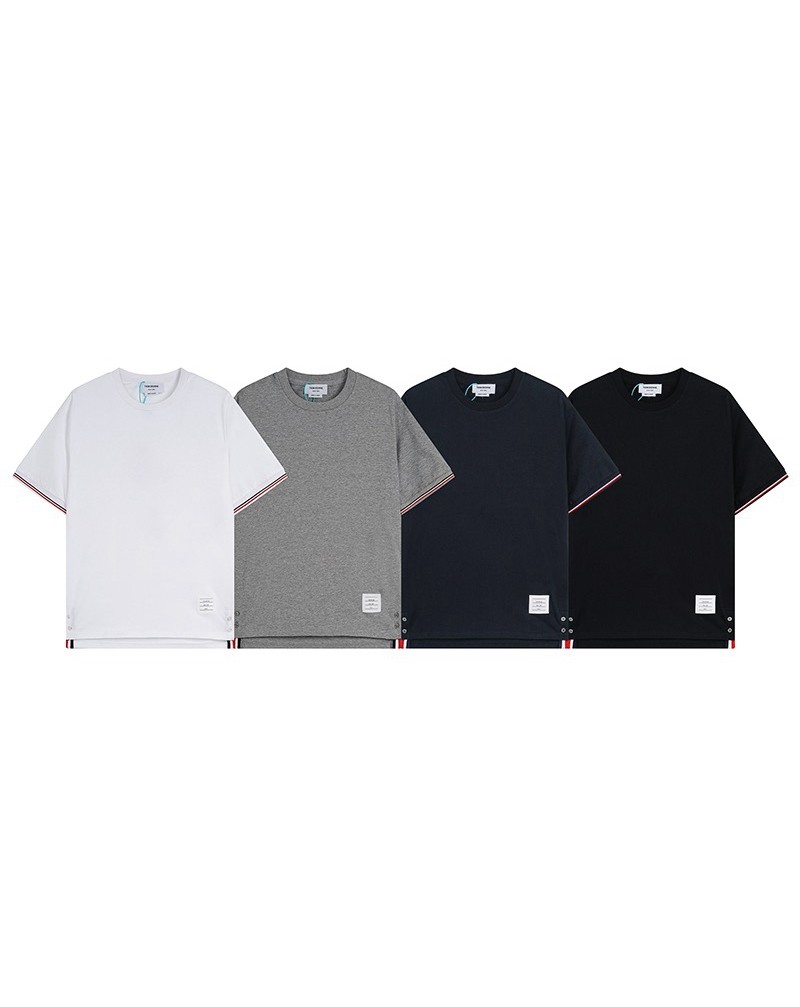 TB tシャツ短袖男女向けティシャツトップスコットン簡約