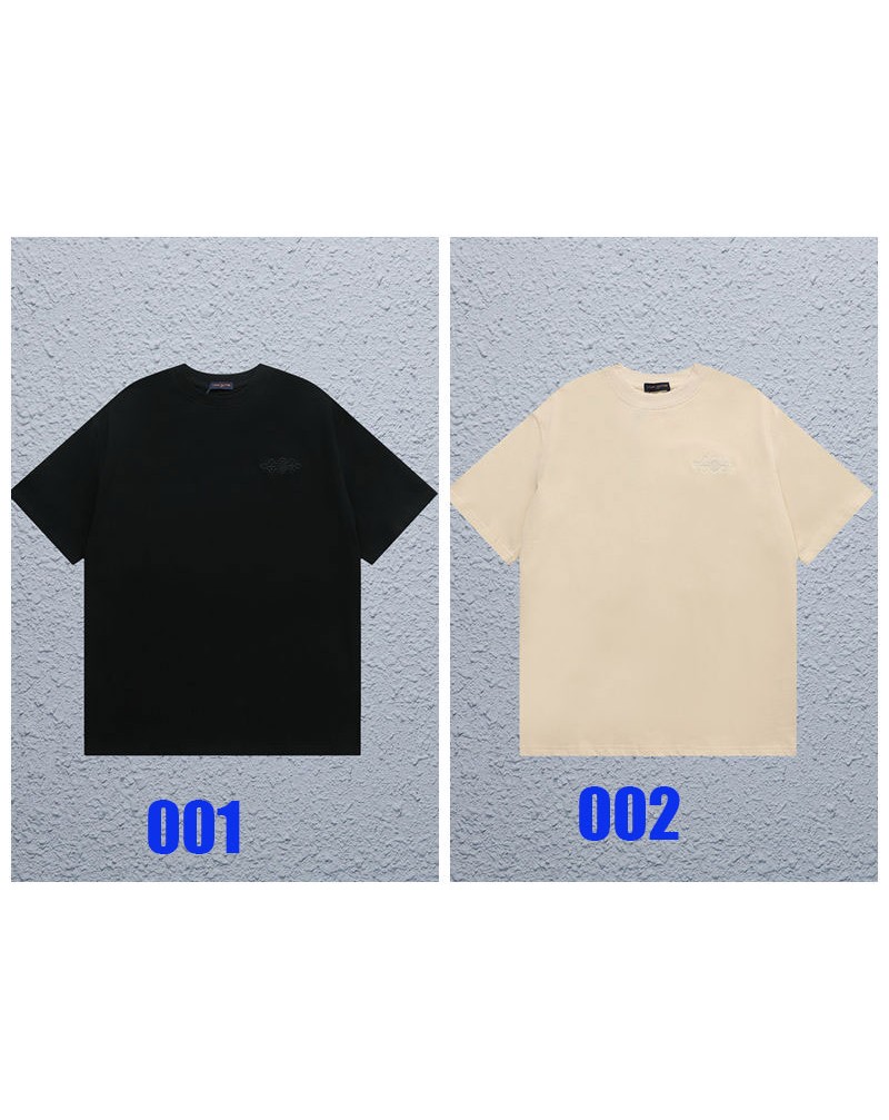 ルイヴィトン tシャツ新作男女向けティシャツコットントップス精緻刺繍