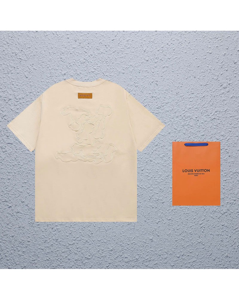 ルイヴィトン tシャツ新作男女向けティシャツコットントップス精緻刺繍