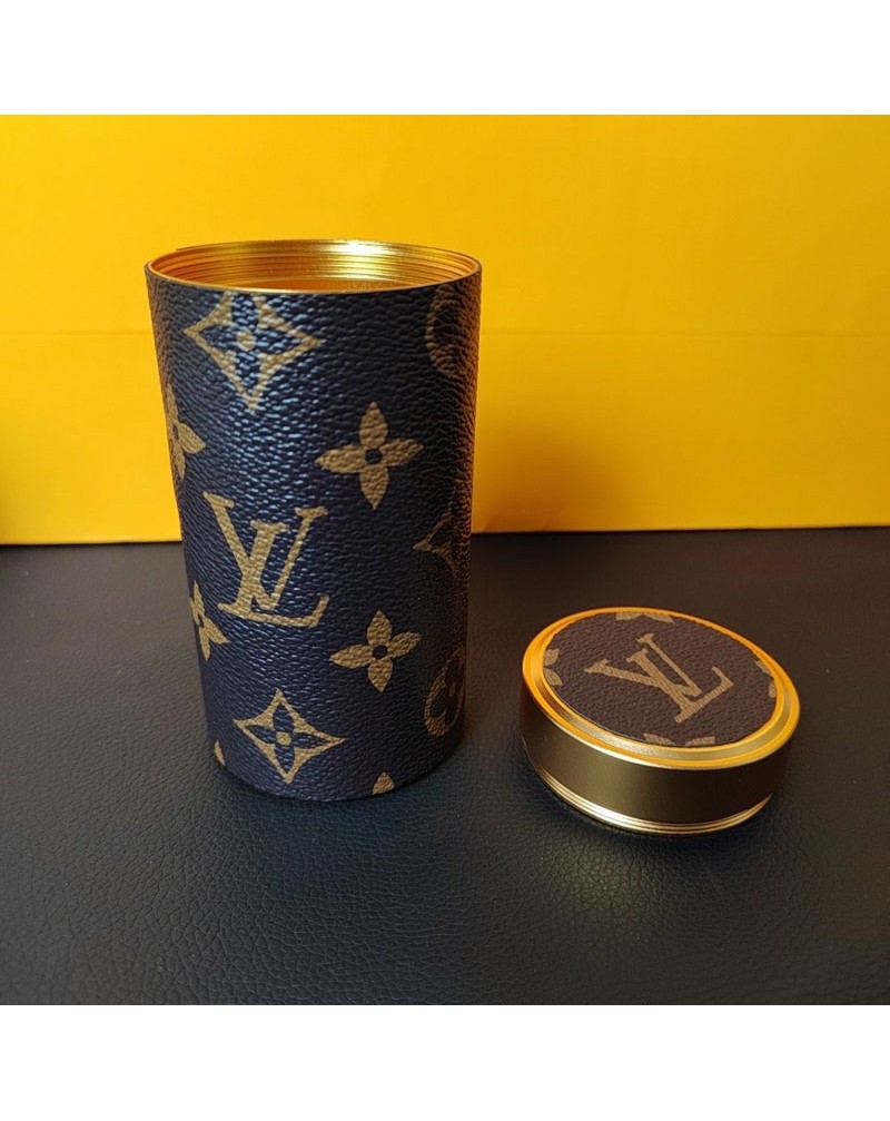 ルイビトン 茶筒 オシャレモノグラムファッションお茶収納ケース