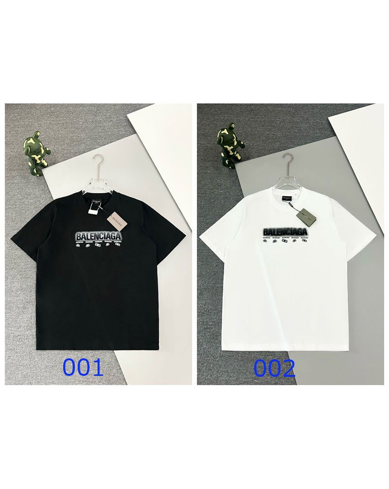 バレンシアガ tシャツ短袖カジュアルティシャツ半袖超人気韓国風