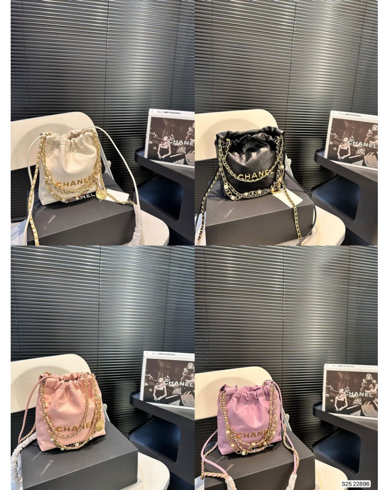 シャネル ミニショルダー オシャレ小香風ファッション巾着ショルダーバッグ高品質革製
