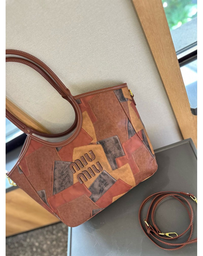 ミュウミュウ トートバッグ個性潮流 miumiuショルダーバッグ新作爆人気