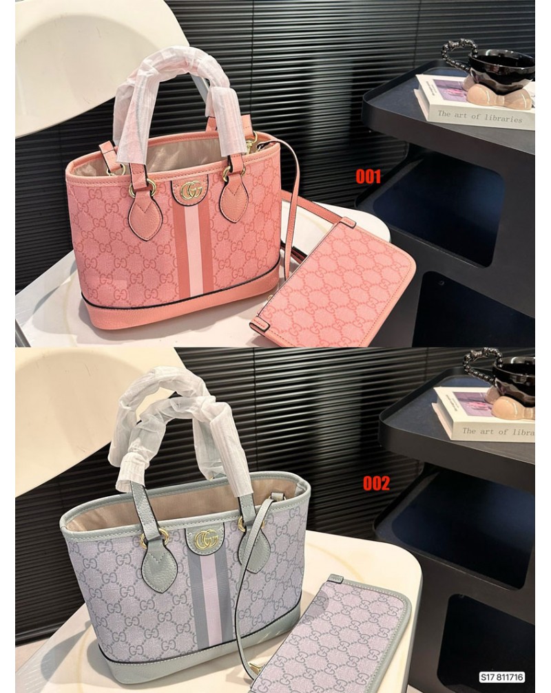 グッチ トートバッグポケット付きオシャレファッション