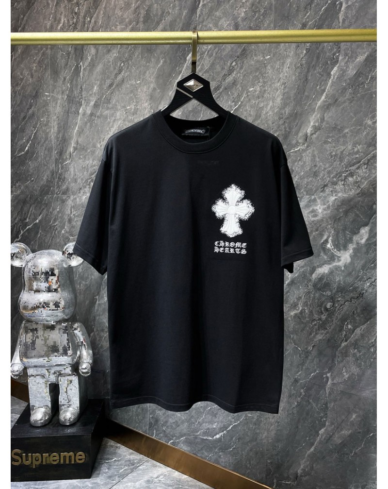クロムハーツ  tシャツ短袖個性潮流ブランドティシャツメンズレディース兼用人気