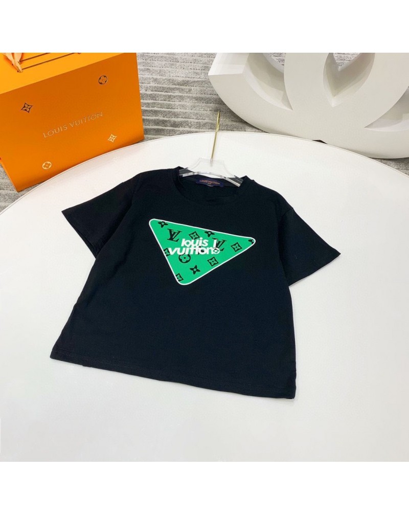 ルイヴィトン tシャツ子供半袖人気カジュアルティシャツキッズ向け