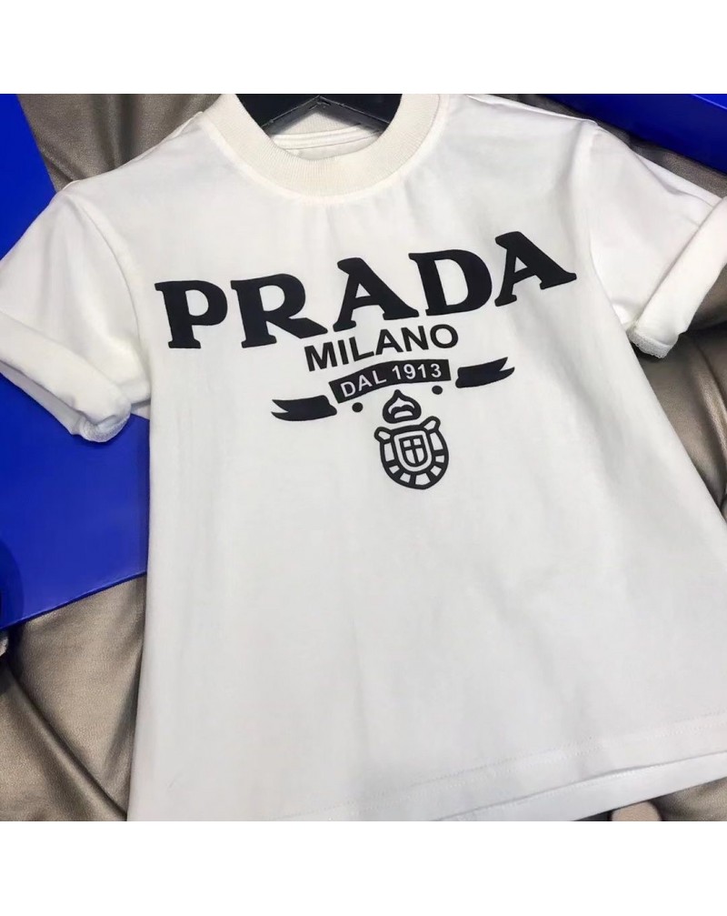プラダtシャツハーフパンツセット子供キッズ用カジュアル簡約