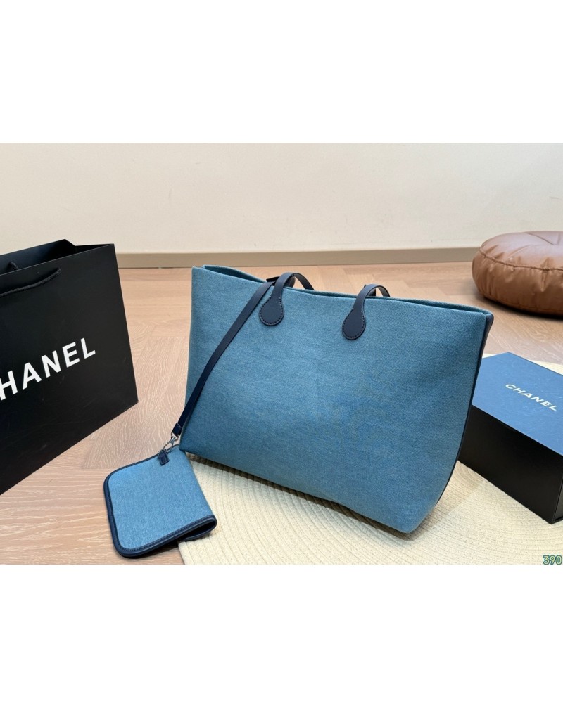 シャネル ショピングバッグオシャレ小香風トートバッグポケット付き超人気
