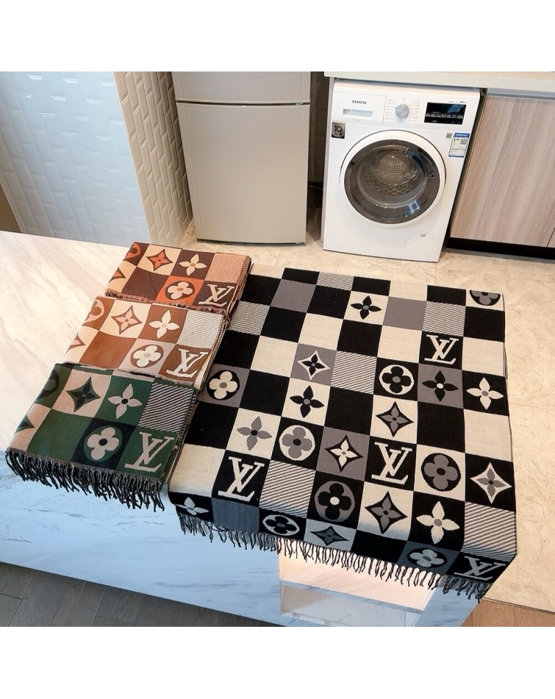 ルイビトン マフラー暖かい秋冬用オシャレモノグラムダミエショールマフラー