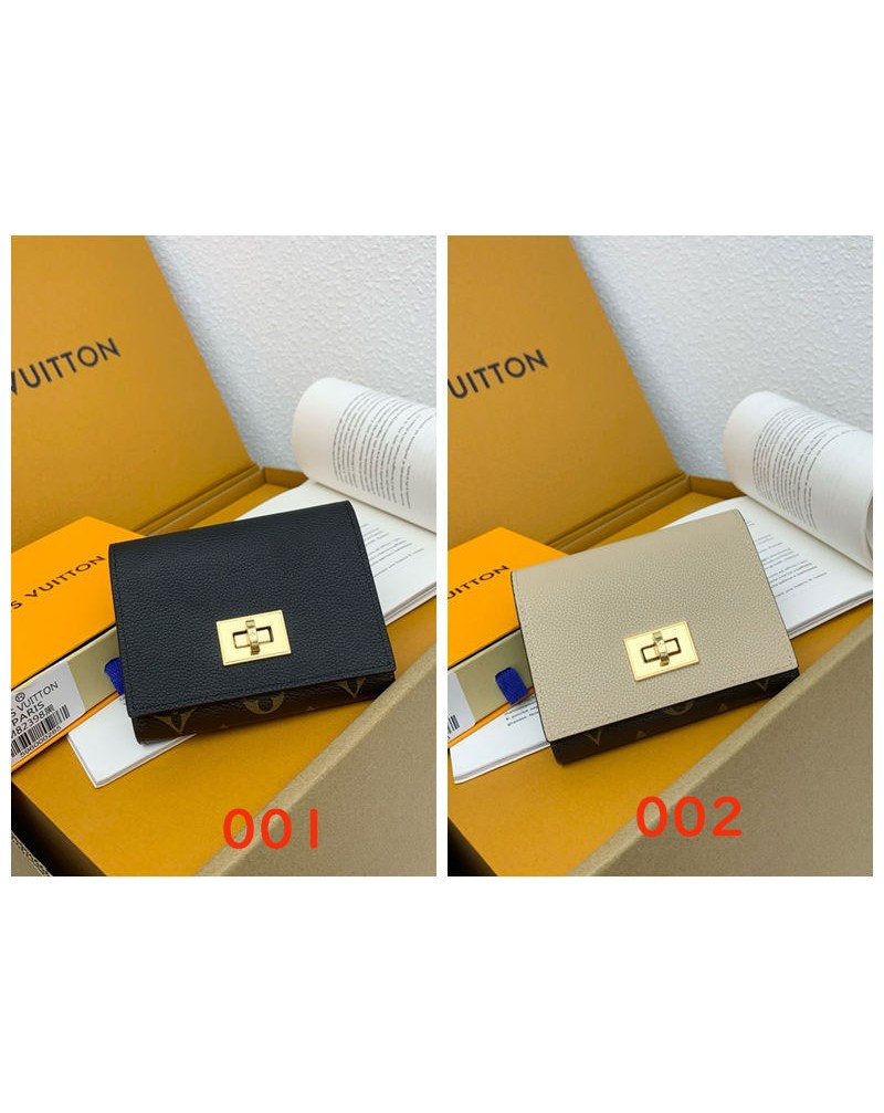 ルイヴィトン 短財布三つ折りオシャレ新作財布混色革製サイフ