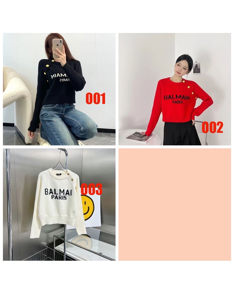 バルマン セーター潮流人気BALMAIN ニットトップス