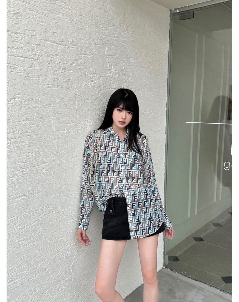 フェンデイ シャツオシャレ女性向け薄手シャツ経典人気