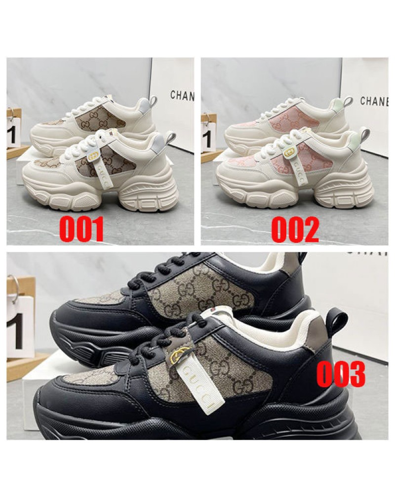 グッチ スニーカー厚底オシャレブランドファッション潮流女性向けシューズ