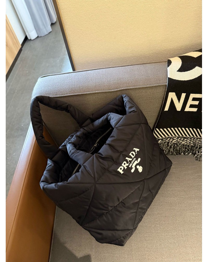 プラダ ミニハンドバッグ感約トートバッグ棉バッグオシャレ流行