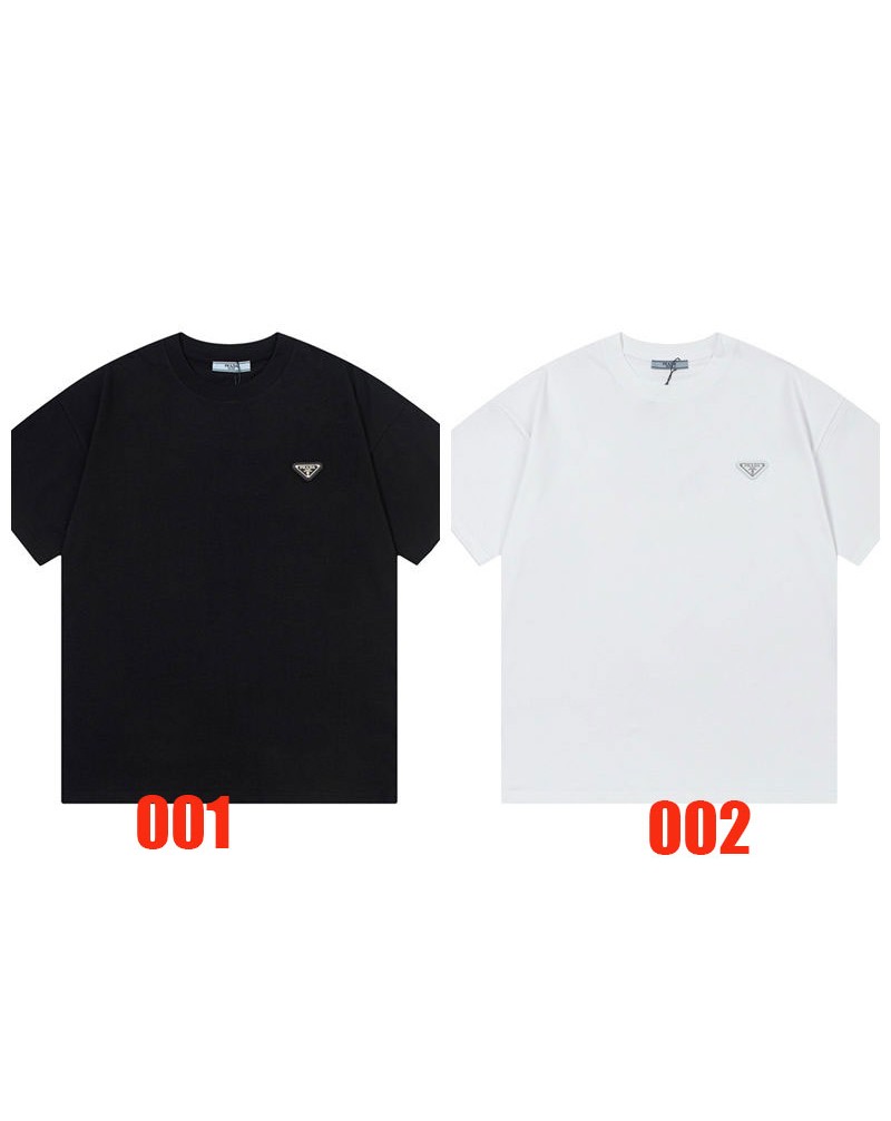 プラダ tシャツ 爆人気個性ティシャツコットンバックスプライシングスタイル 流行メンズレディース芸能人愛着高品質コットン製