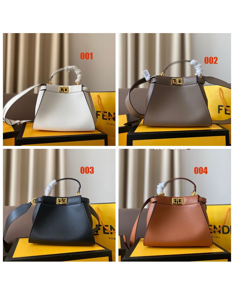 フェンデイ ハンドバッグ本革製ショルダーバッグPeekaboo