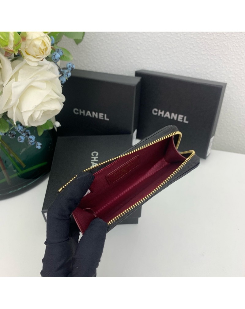 シャネル 小銭入れ かわいい オシャレ小香風革製カード収納ケース持ち運び便利