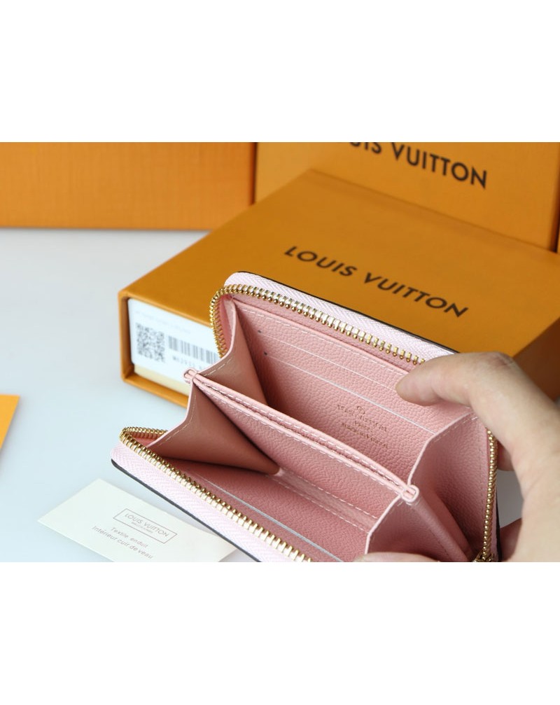 ルイヴィトン 小銭入れ高品質革製オシャレコインケース持ち運び便利小さいサイフカードスロット付き